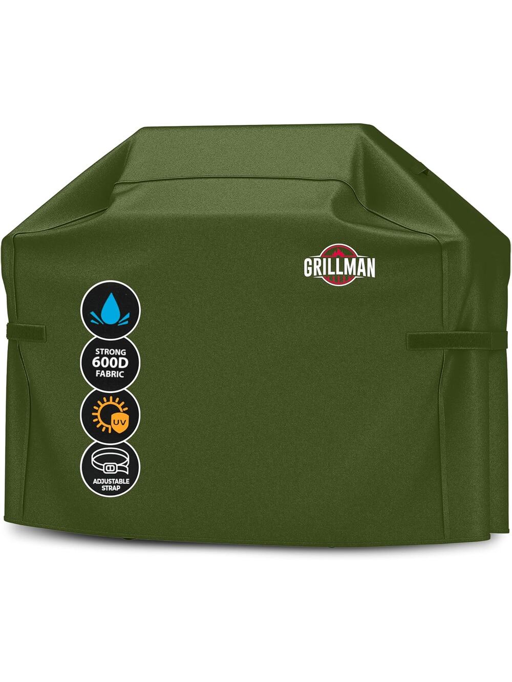 Grill Cover by Grillman, Green, 64 Inch